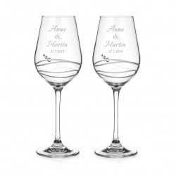 Venezia svatební sklenice na bílé víno
